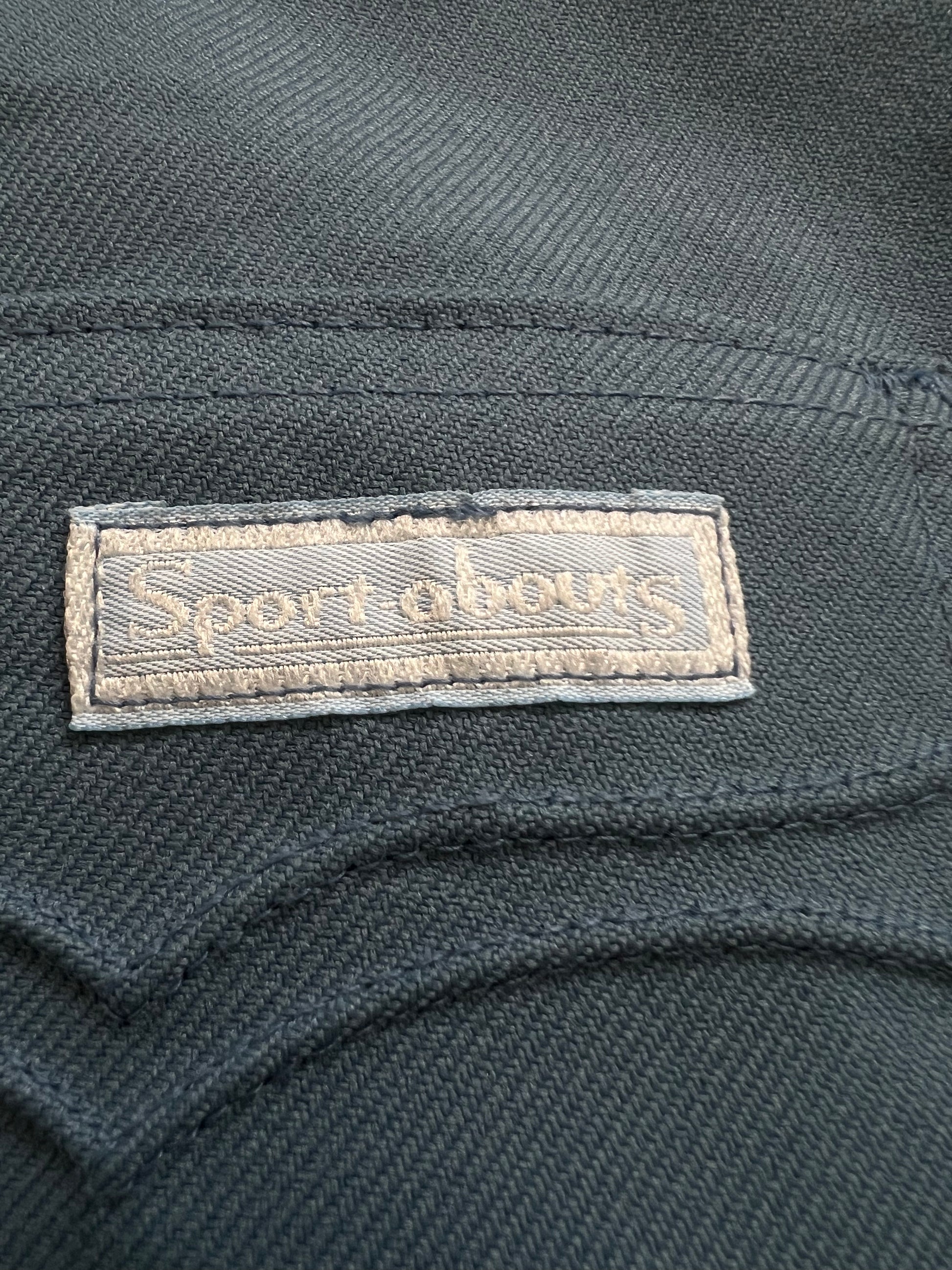 '70s Sport-abouts Vintage Blue Pleated Pants 38x32