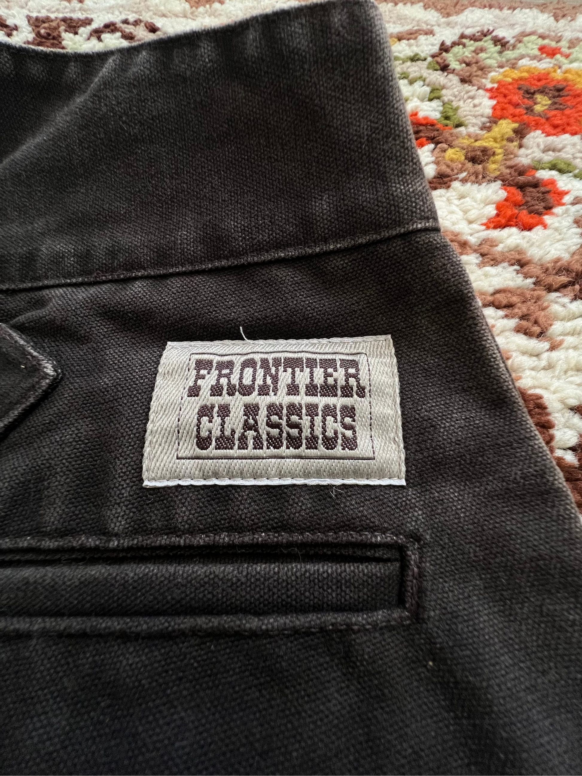 Y2K Frontier Classics Vintage Faded Black Jeans W/ Suspenders