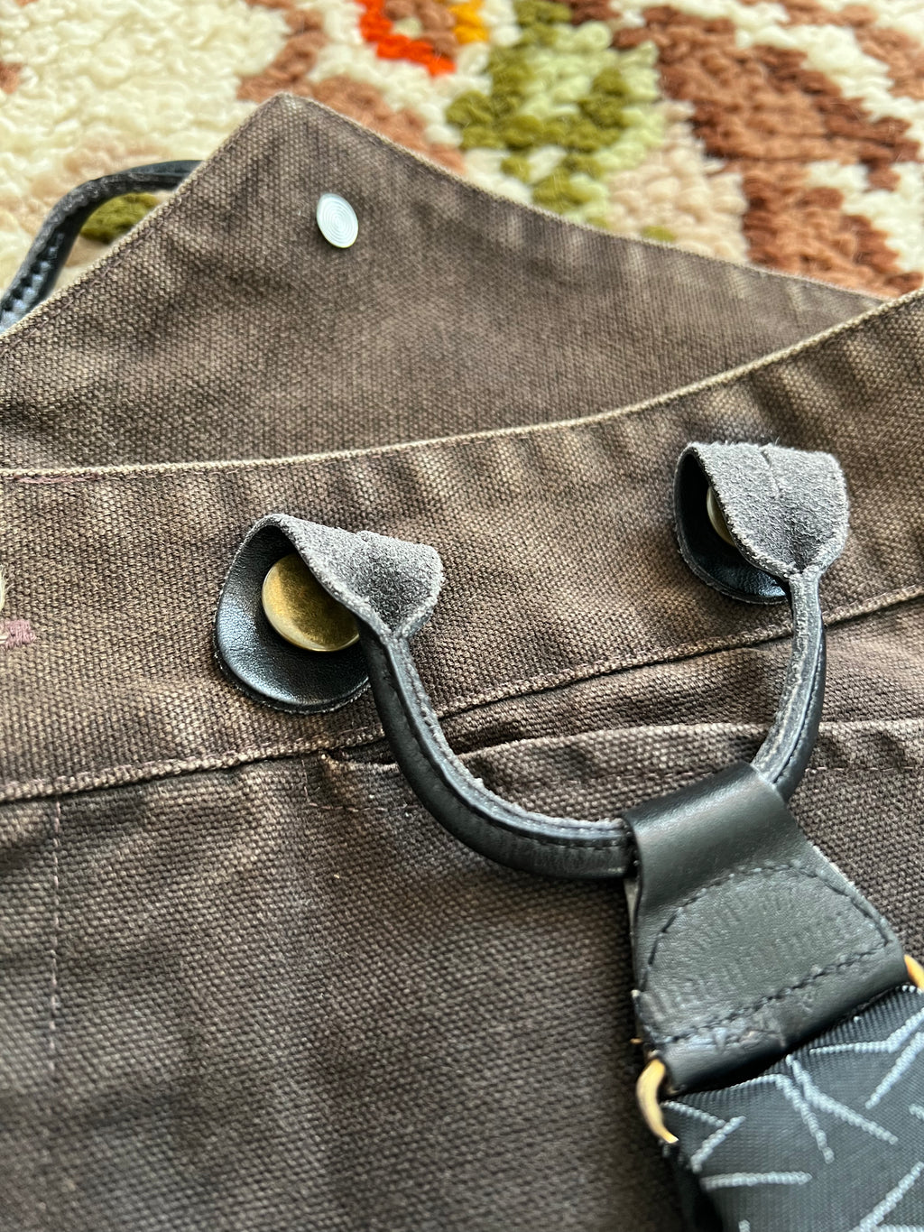 Y2K Frontier Classics Vintage Faded Black Jeans W/ Suspenders