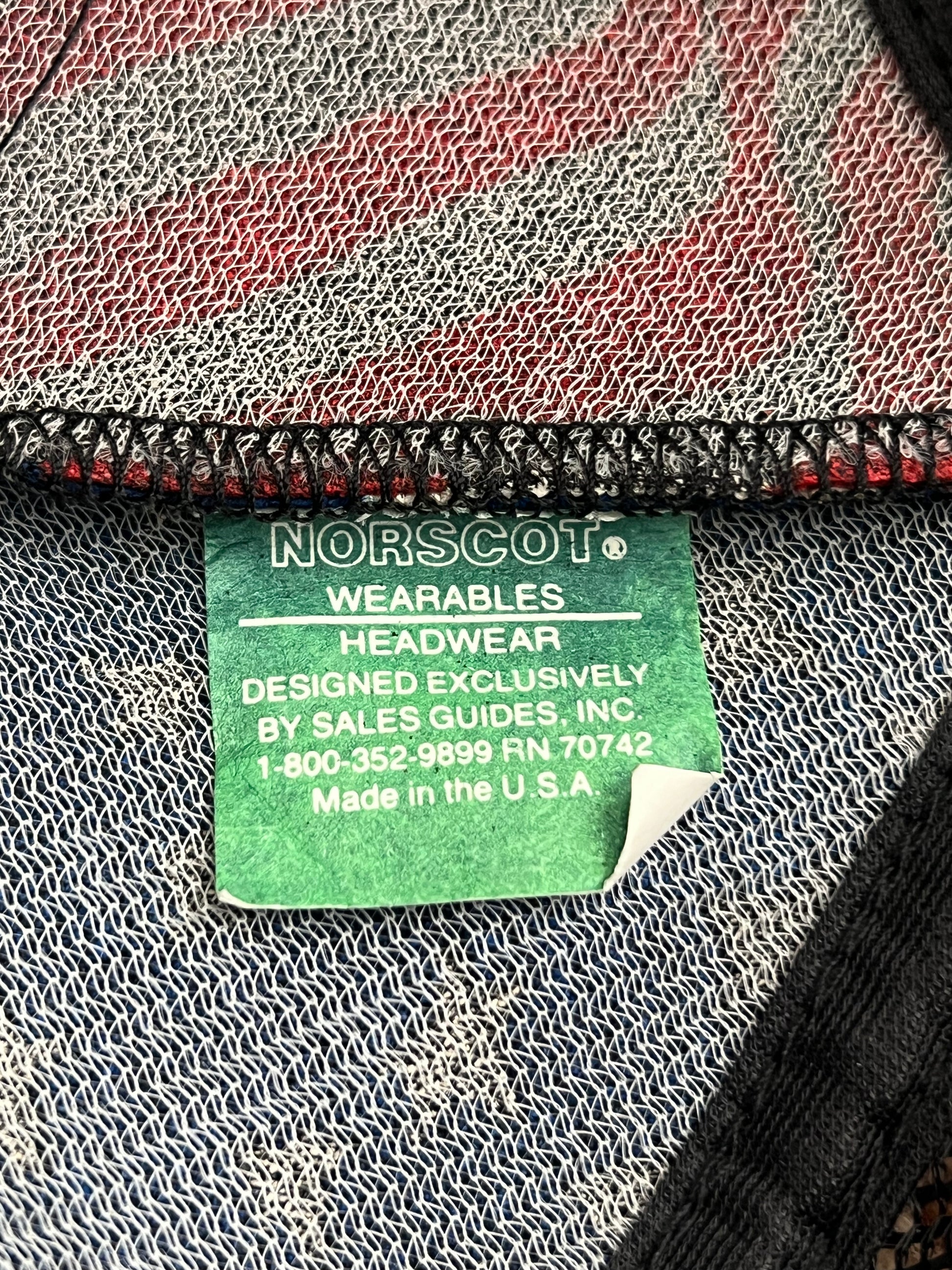 '80s Norscot Vintage Black USAW American Eagle And Flag Graphic Snapback Hat Made In USA