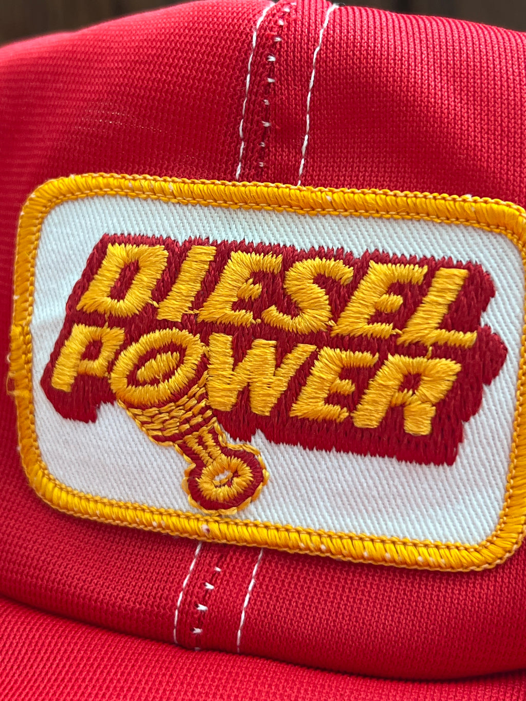 '70s-'80s Vintage Red Diesel Power Snapback Hat Made In USA