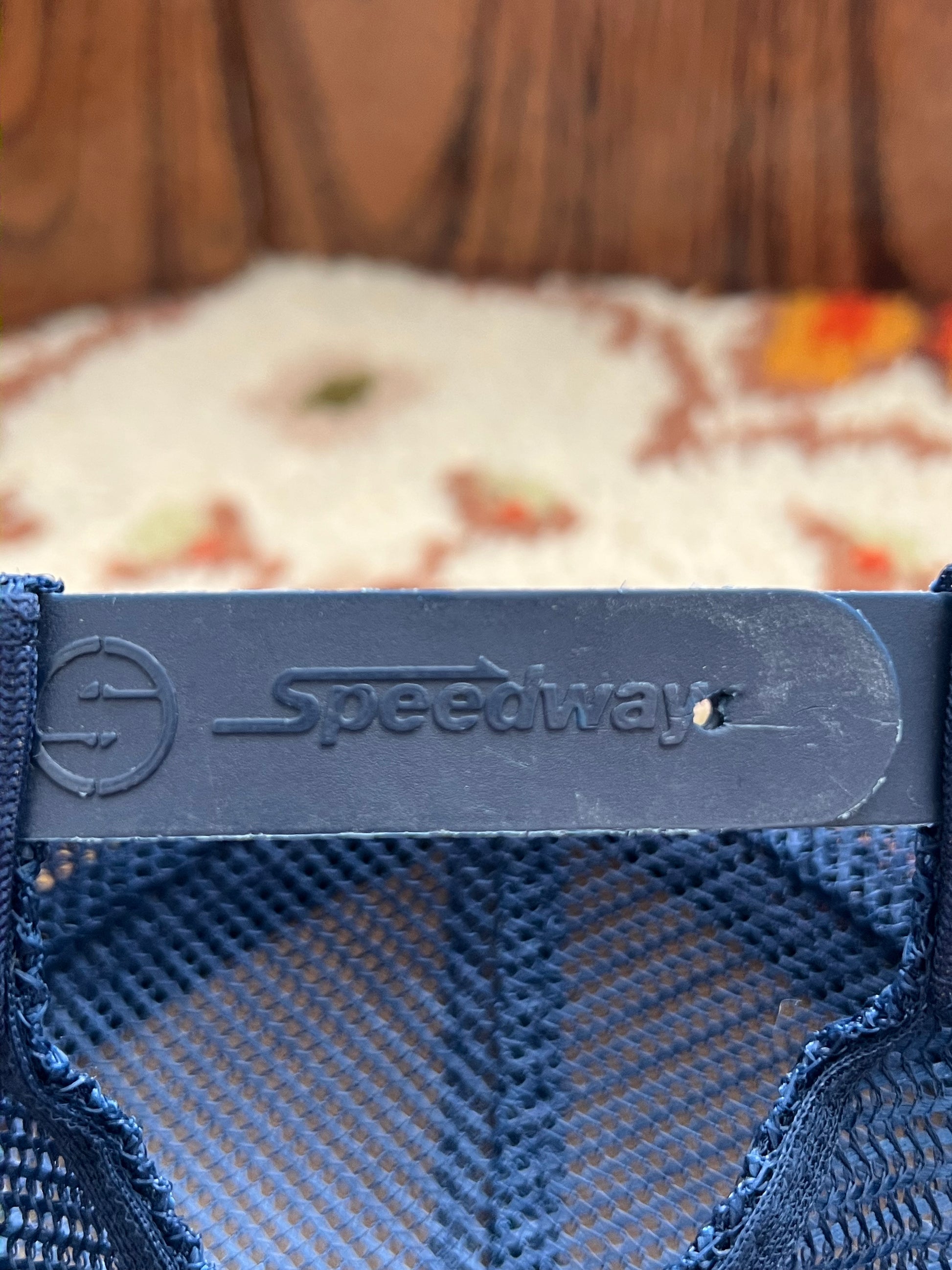 '80s Speedway Vintage Navy Justify My Love Snapback Hat