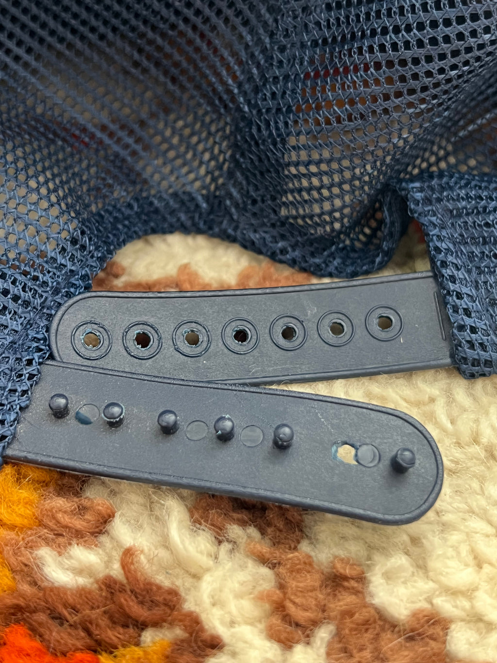 '80s Speedway Vintage Navy Justify My Love Snapback Hat