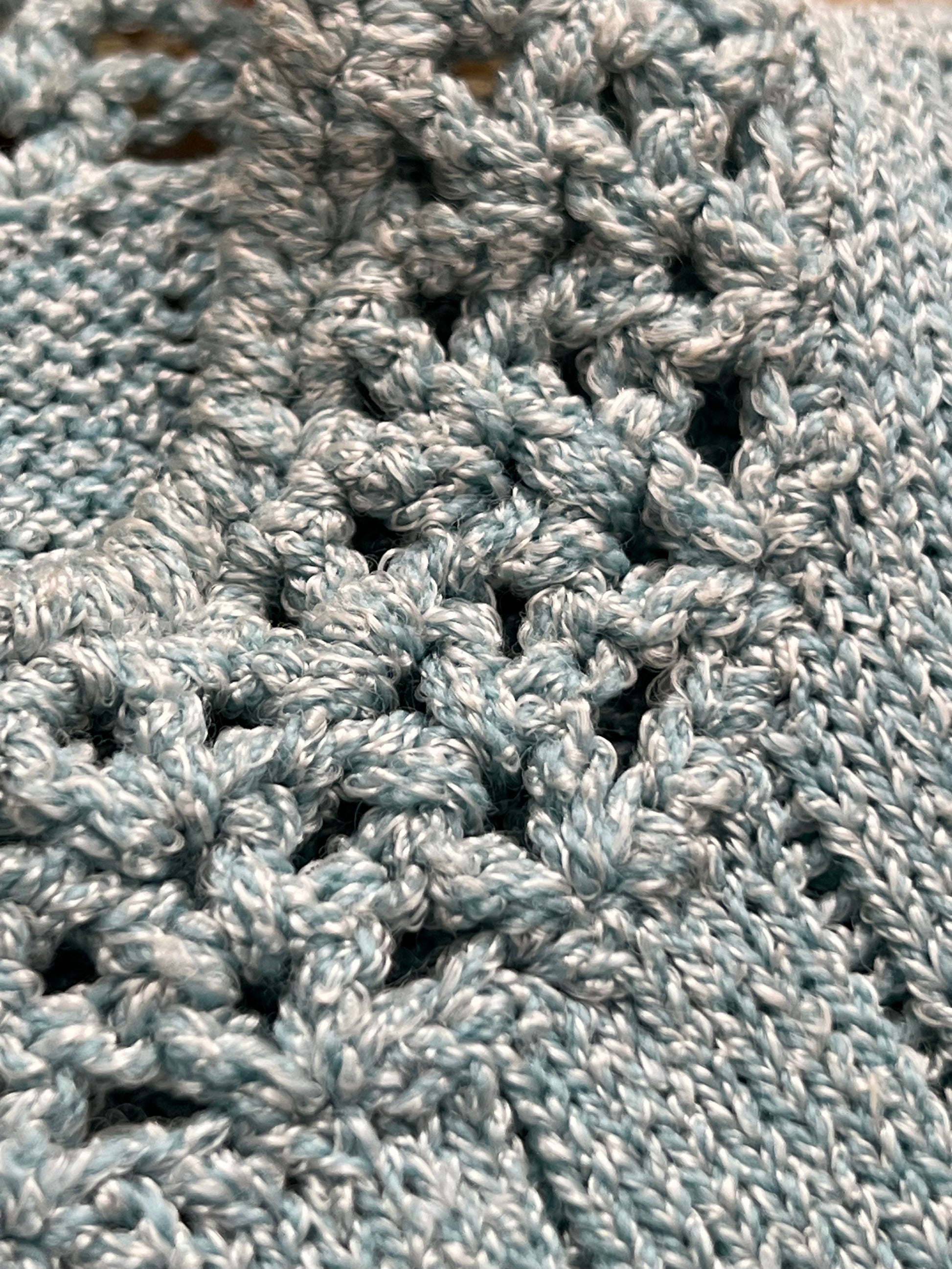 '60s Jane Vintage Blue Knit High-Neck Tank Top