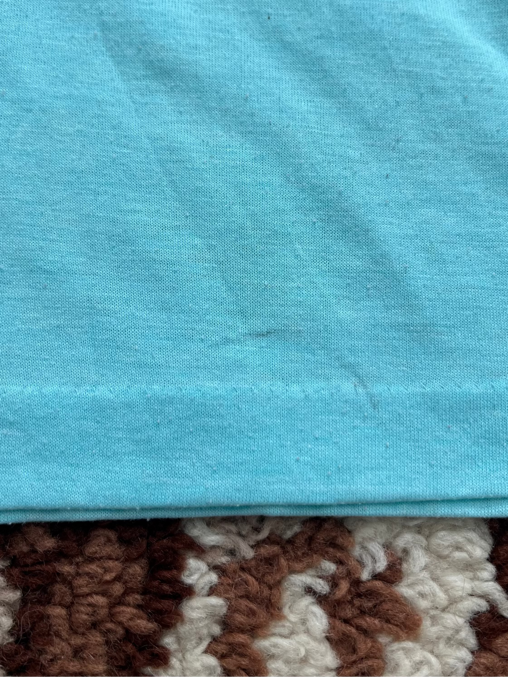 '70s-'80s Allore Vintage Blue Owl Graphic Short Sleeve TShirt Made In USA XL