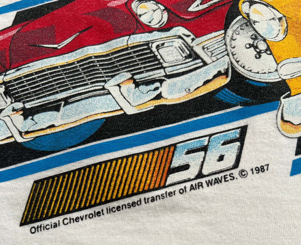 '90s Hanes Vintage White Chevy Car Graphic Short Sleeve TShirt XL