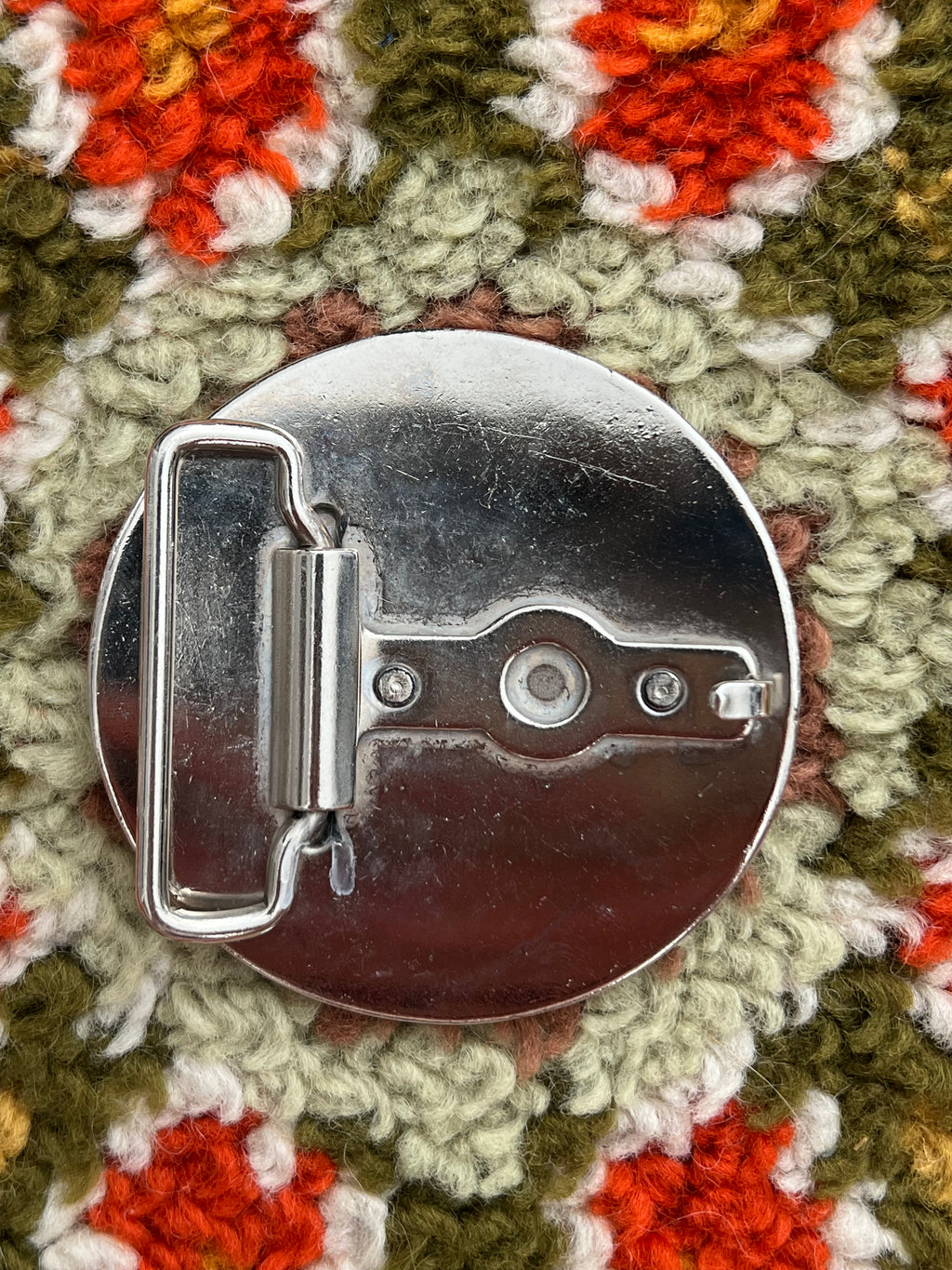 '80s Pepsi Branded Vintage Chrome Promo Buckle