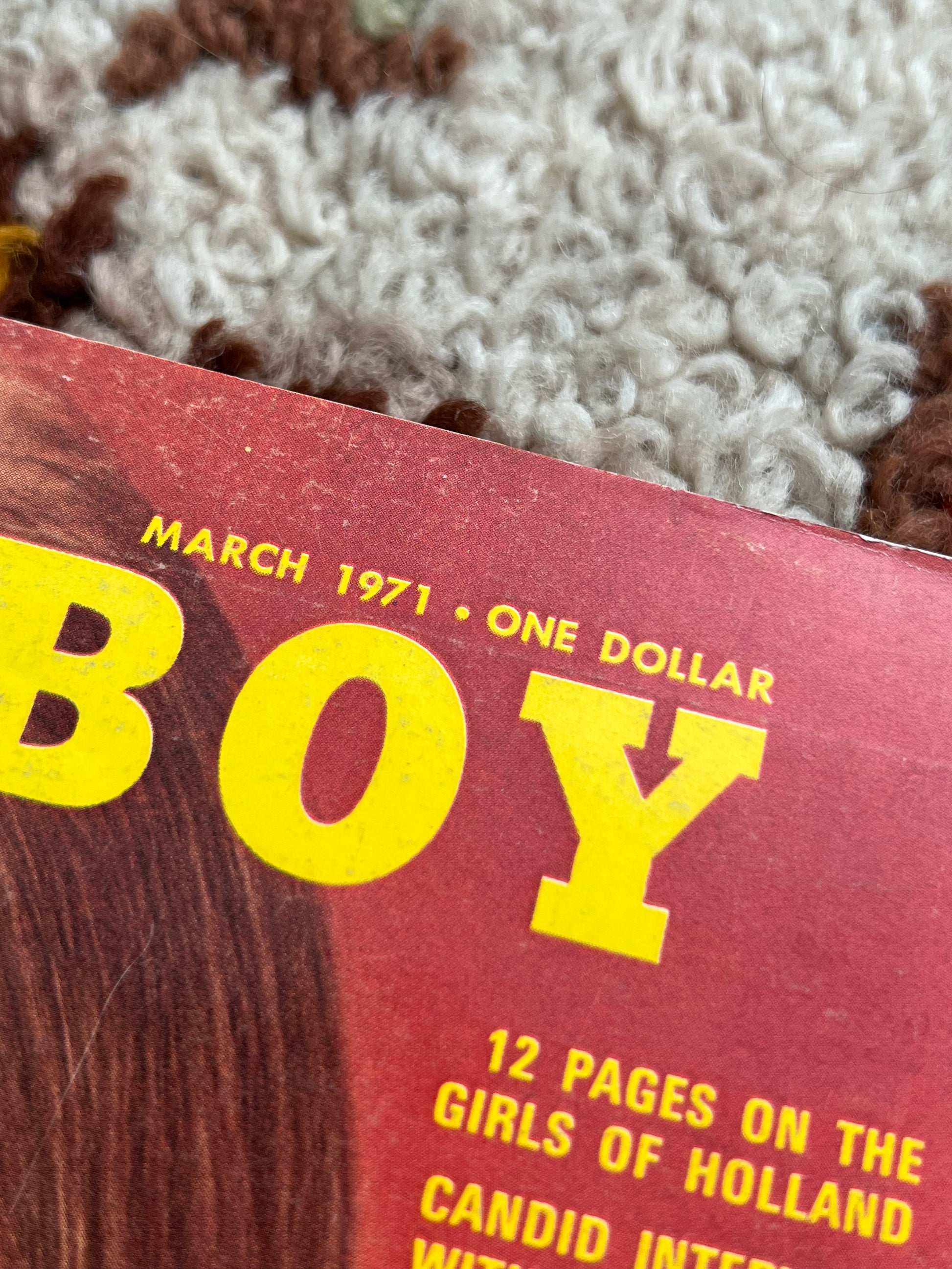 1971 Playboy Vintage March Issue Magazine