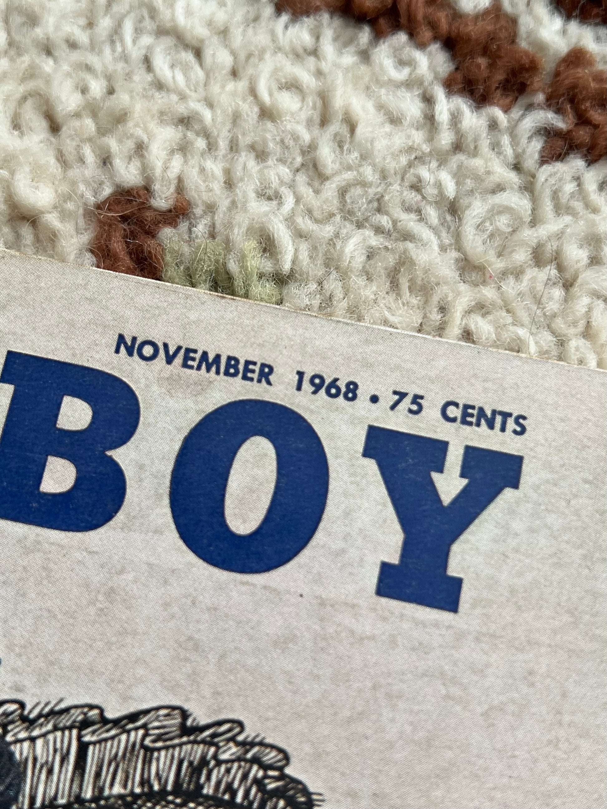 1968 Playboy Vintage November Issue Magazine