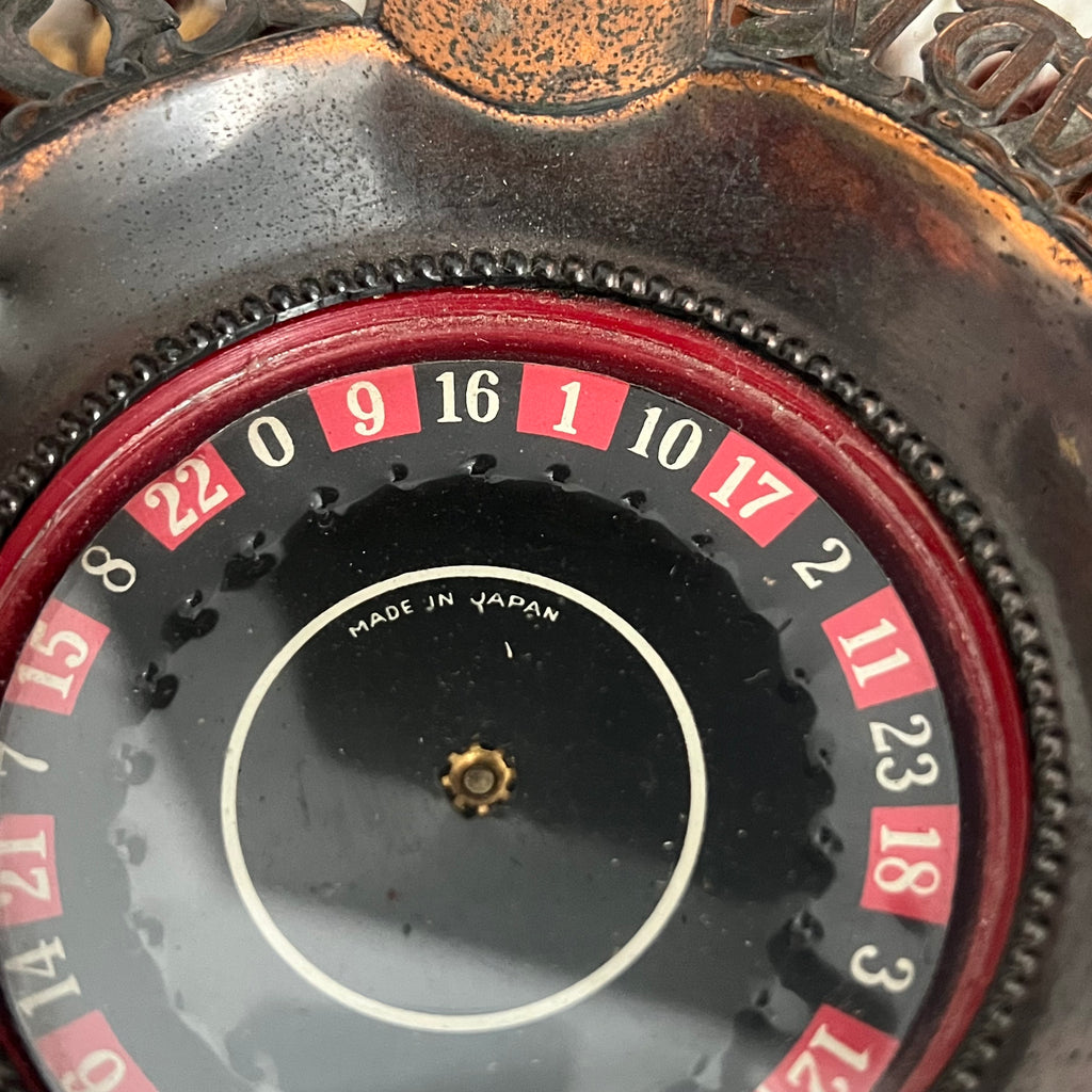 Vintage 1970s Reno Nevada Roulette Copper Ashtray – Made in Japan