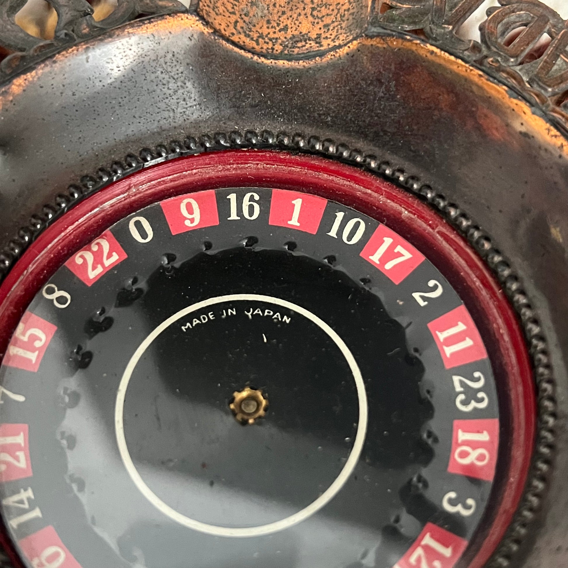 Vintage 1970s Reno Nevada Roulette Copper Ashtray – Made in Japan
