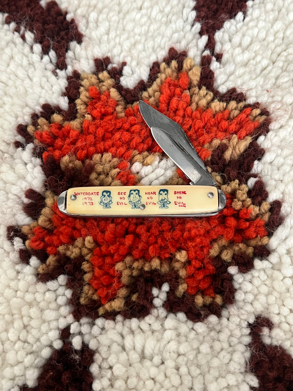 Vintage 1970's Watergate Dual Blade Folding Knife – USA Made