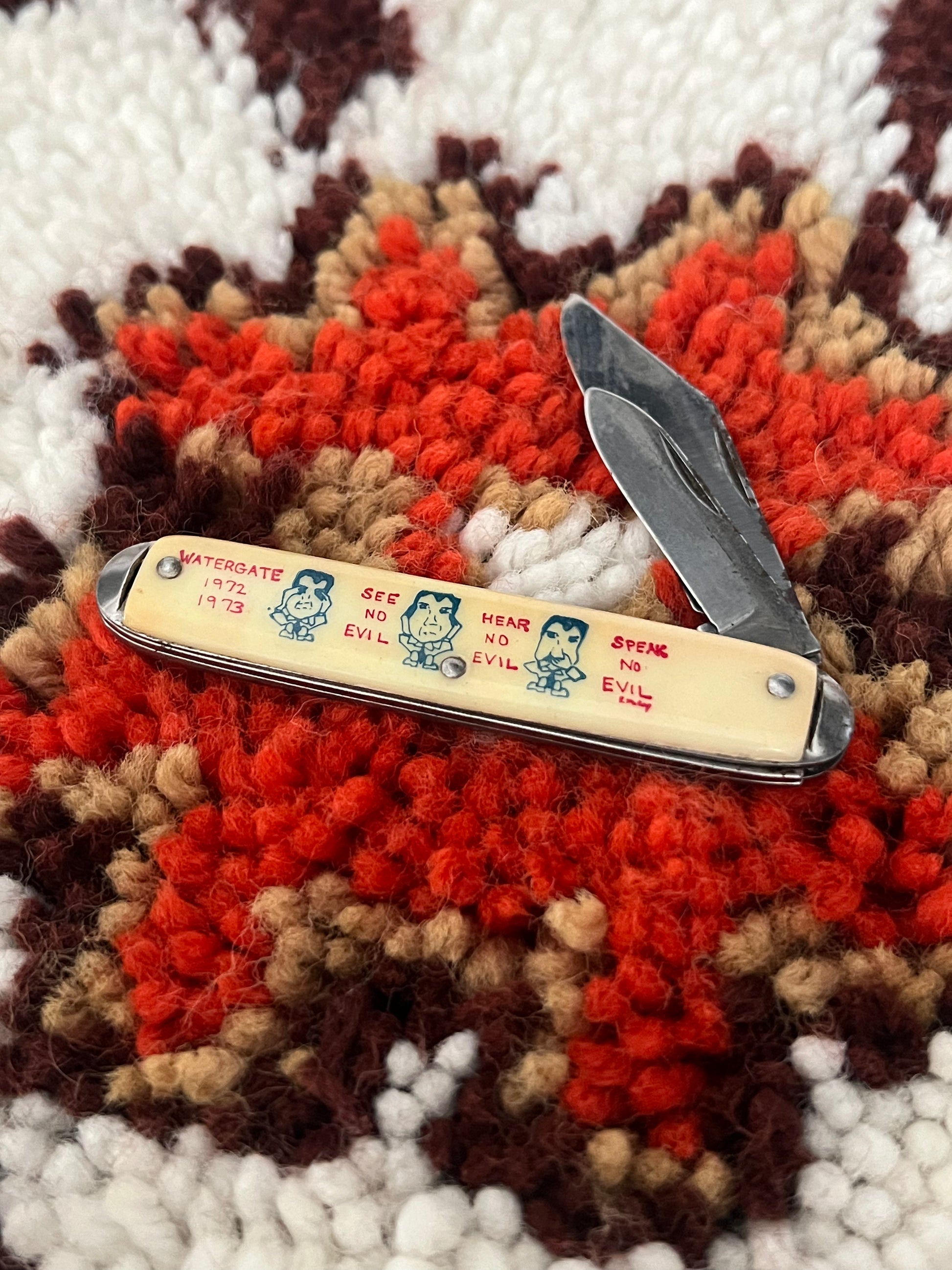Vintage 1970's Watergate Dual Blade Folding Knife – USA Made