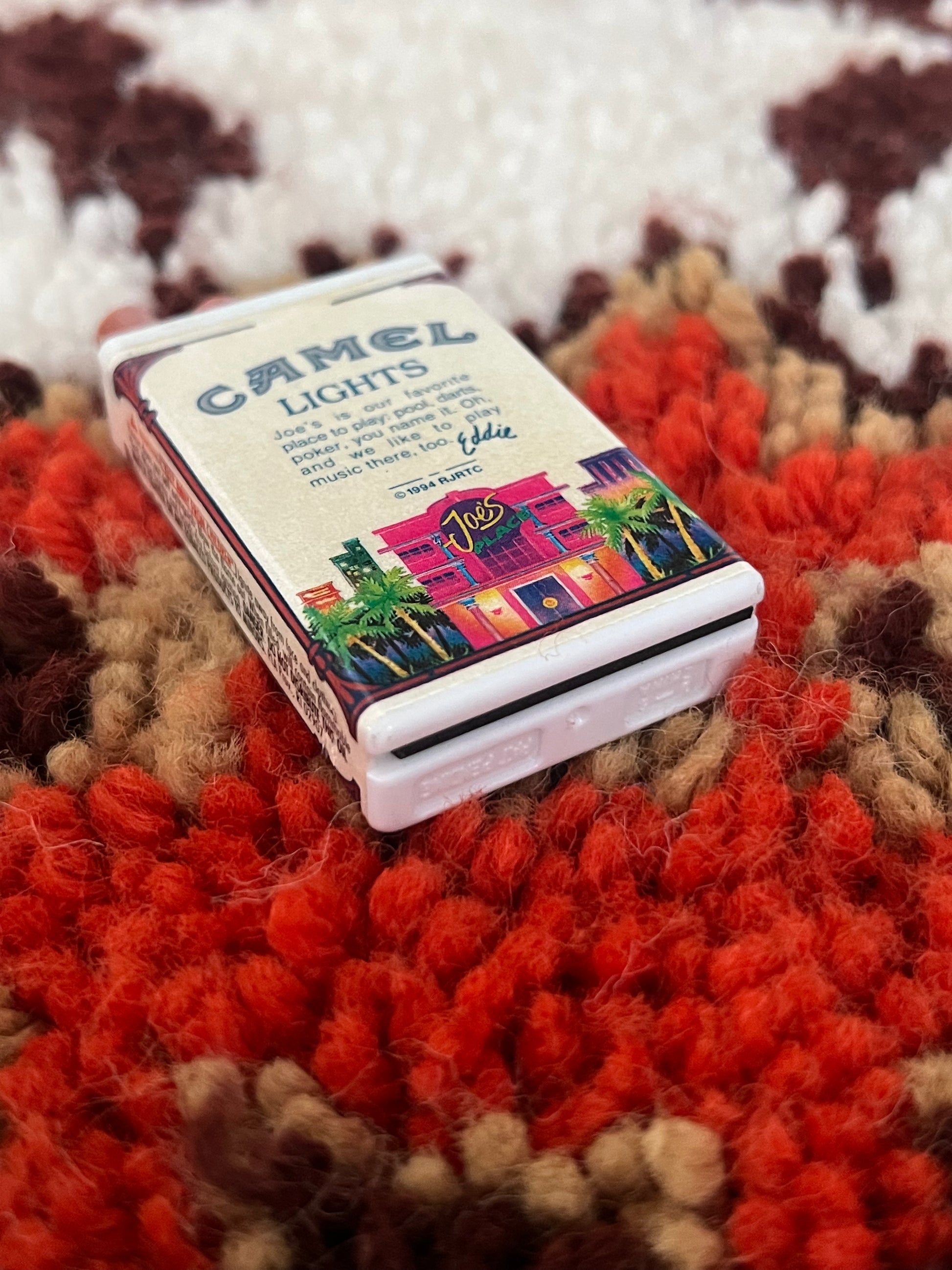 Vintage 1990s Camel Joe Striker Lighter EDDIE – Zippo Fluid Refillable NOS Promotional Collectible